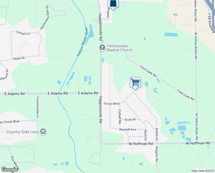 map of restaurants, bars, coffee shops, grocery stores, and more near 41275 Schafer Drive in Hammond