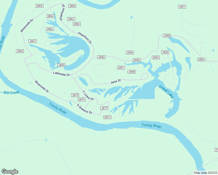 map of restaurants, bars, coffee shops, grocery stores, and more near 404 County Road 2870 in Cleveland