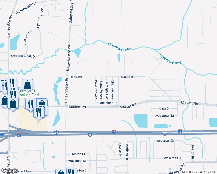 map of restaurants, bars, coffee shops, grocery stores, and more near 8201 Eldorado Avenue in Biloxi