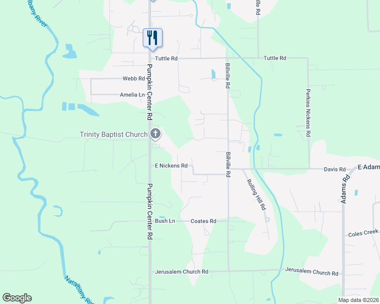 map of restaurants, bars, coffee shops, grocery stores, and more near 11146 Fost Lane in Hammond