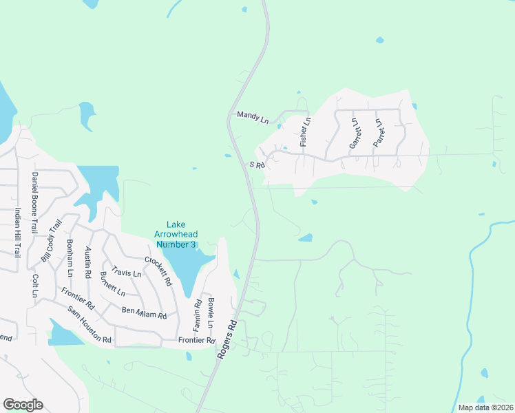 map of restaurants, bars, coffee shops, grocery stores, and more near 15255 Rogers Road in Willis