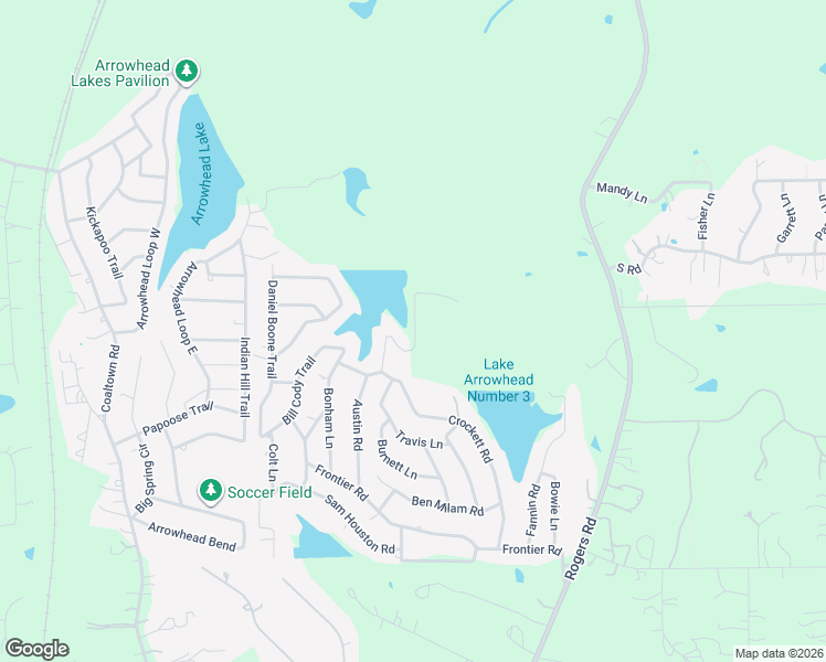 map of restaurants, bars, coffee shops, grocery stores, and more near 15445 Austin Road in Willis