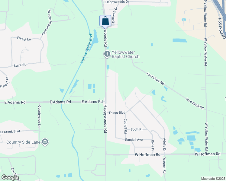 map of restaurants, bars, coffee shops, grocery stores, and more near 41275 Schafer Drive in Hammond