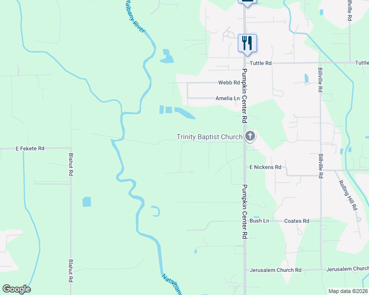 map of restaurants, bars, coffee shops, grocery stores, and more near 10228 John Hollis Road in Hammond