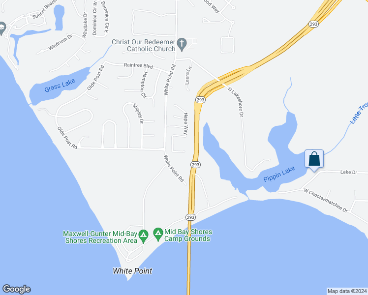 map of restaurants, bars, coffee shops, grocery stores, and more near 1003 Napa Way in Niceville