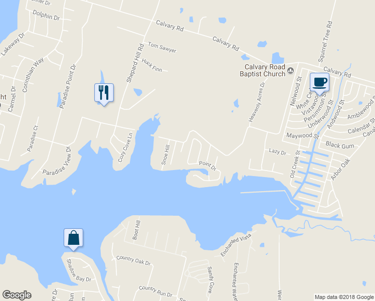 map of restaurants, bars, coffee shops, grocery stores, and more near 15051 Starboard Drive in Willis