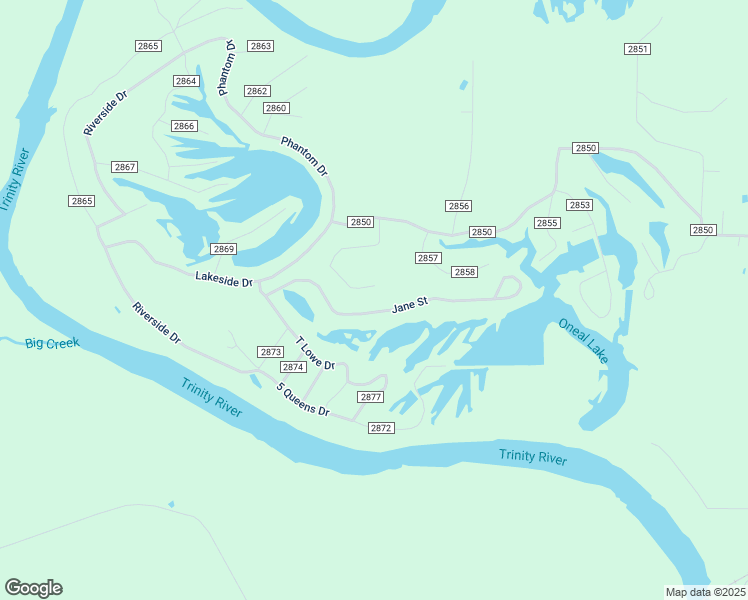 map of restaurants, bars, coffee shops, grocery stores, and more near 404 County Road 2870 in Cleveland