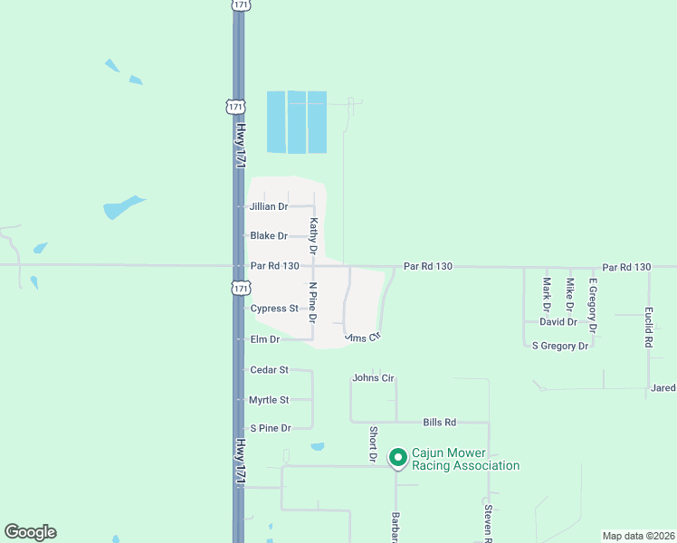 map of restaurants, bars, coffee shops, grocery stores, and more near Jims Circle in Ragley