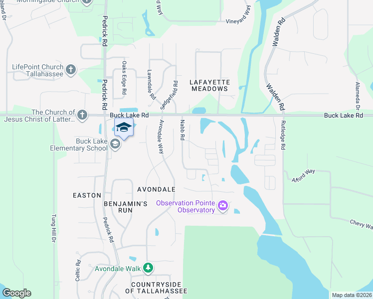 map of restaurants, bars, coffee shops, grocery stores, and more near 150 Leah Martin Court in Tallahassee