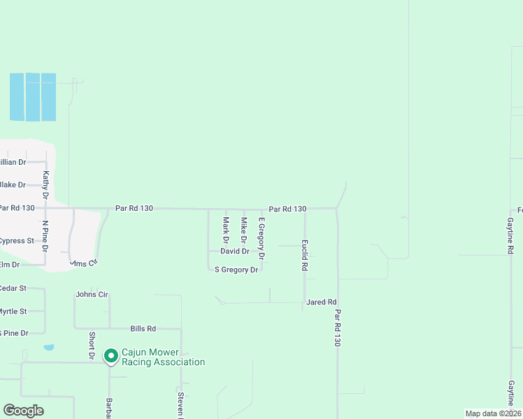 map of restaurants, bars, coffee shops, grocery stores, and more near 137 East Gregory Drive in Ragley