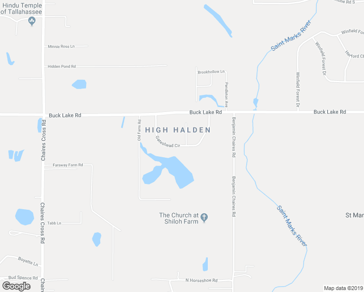 map of restaurants, bars, coffee shops, grocery stores, and more near 751 Gateshead Circle in Tallahassee