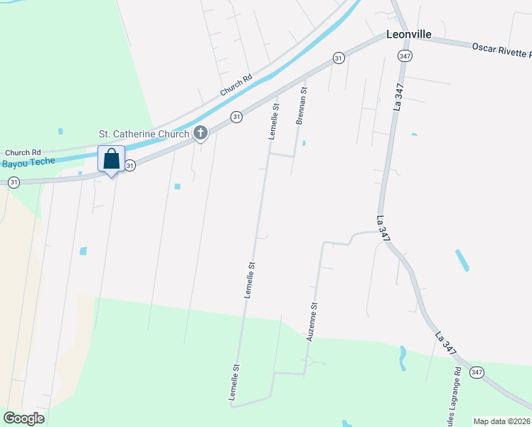 map of restaurants, bars, coffee shops, grocery stores, and more near 337 Lemelle Street in Opelousas