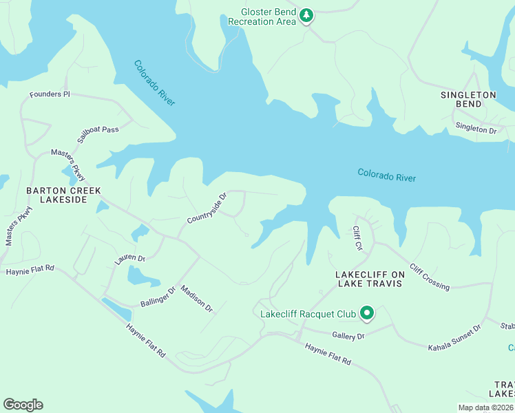map of restaurants, bars, coffee shops, grocery stores, and more near 26209 Countryside Drive in Spicewood