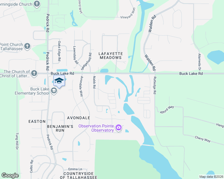 map of restaurants, bars, coffee shops, grocery stores, and more near 126 Northcutt Terrace in Tallahassee