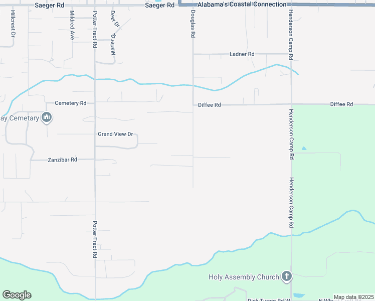 map of restaurants, bars, coffee shops, grocery stores, and more near 11030 Douglas Road in Grand Bay