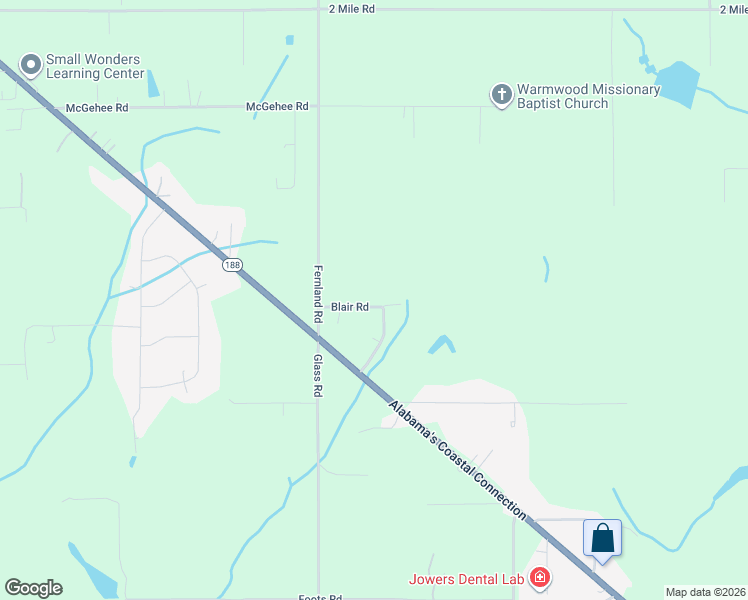 map of restaurants, bars, coffee shops, grocery stores, and more near 10470 Blair Road in Grand Bay