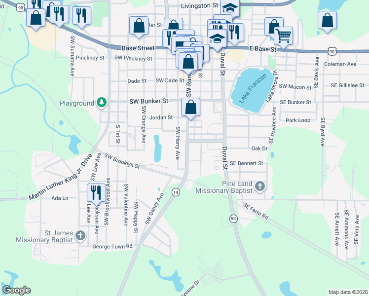 map of restaurants, bars, coffee shops, grocery stores, and more near 620 Southwest Range Avenue in Madison
