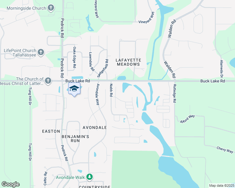 map of restaurants, bars, coffee shops, grocery stores, and more near 129 Peyton Court in Tallahassee