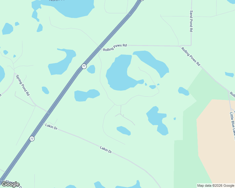map of restaurants, bars, coffee shops, grocery stores, and more near 5111 Pine Ridge Drive in Chipley