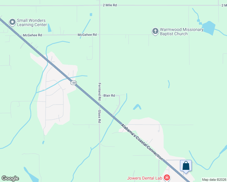 map of restaurants, bars, coffee shops, grocery stores, and more near 10470-10742 Blair Road in Grand Bay