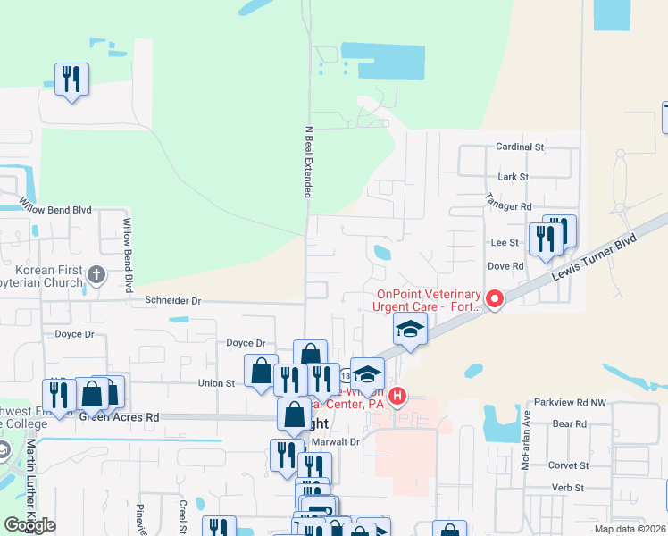 map of restaurants, bars, coffee shops, grocery stores, and more near 3 L B J Sr Drive in Fort Walton Beach