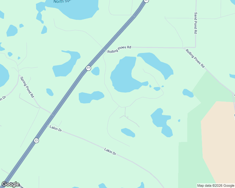 map of restaurants, bars, coffee shops, grocery stores, and more near 5111 Pine Ridge Drive in Chipley