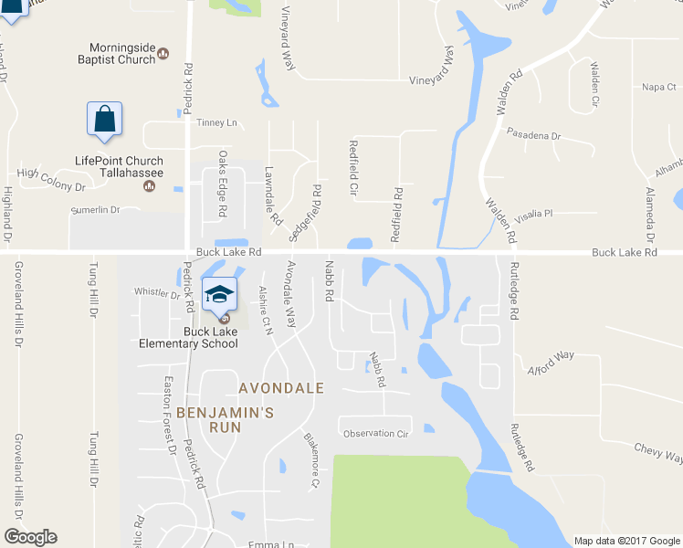 map of restaurants, bars, coffee shops, grocery stores, and more near 117 Peyton Court in Tallahassee