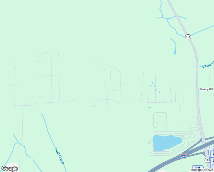 map of restaurants, bars, coffee shops, grocery stores, and more near 3848 Hemlock Street in Jacksonville
