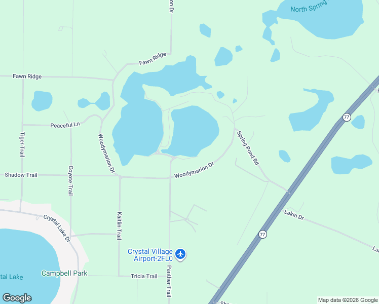 map of restaurants, bars, coffee shops, grocery stores, and more near 5018-5022 Faint Trail in Chipley