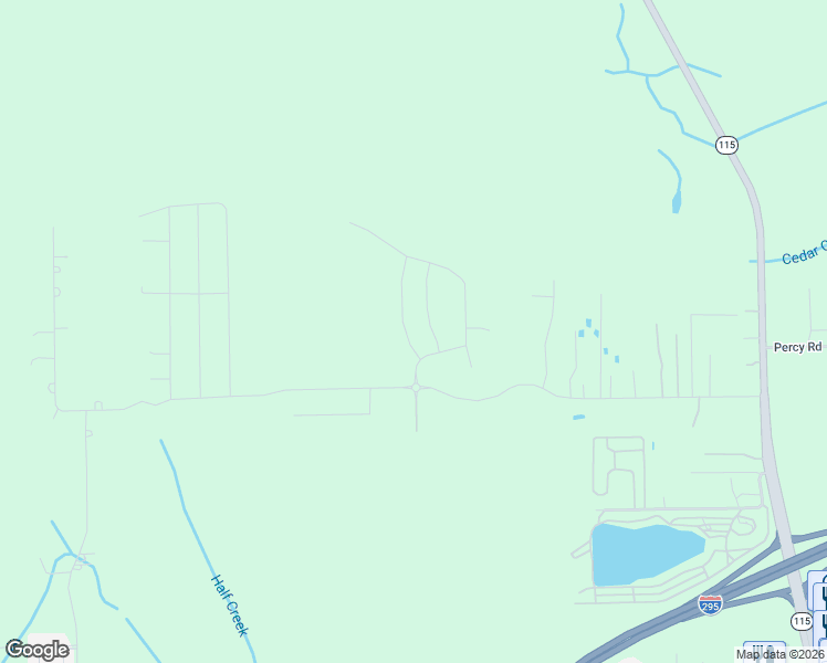 map of restaurants, bars, coffee shops, grocery stores, and more near 3849 Hemlock Street in Jacksonville