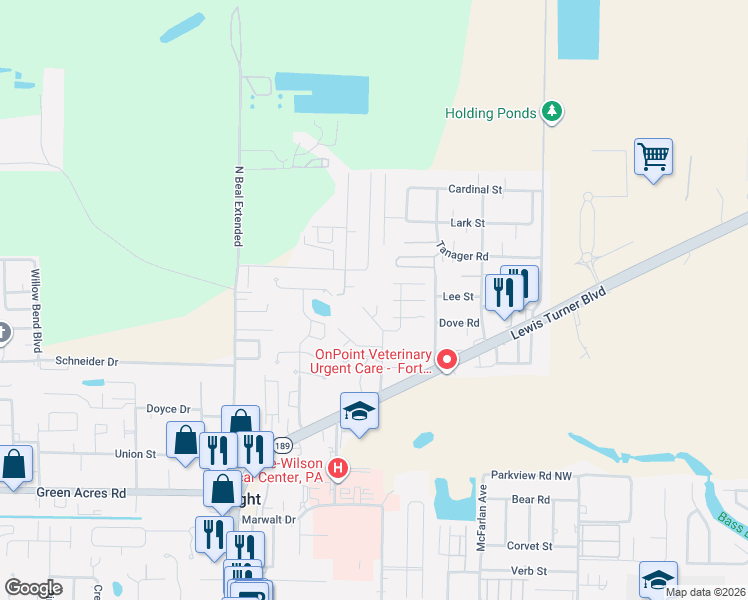 map of restaurants, bars, coffee shops, grocery stores, and more near 1192 Jamescross Court in Fort Walton Beach
