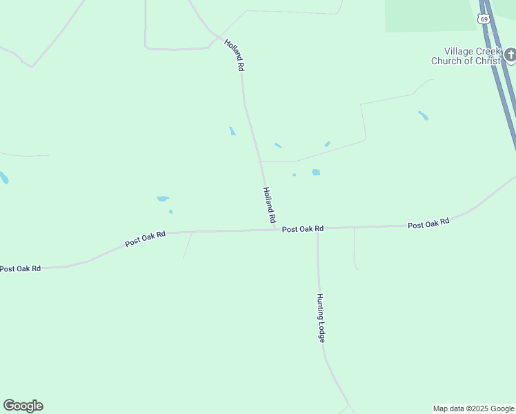 map of restaurants, bars, coffee shops, grocery stores, and more near 5830 Holland Road in Kountze