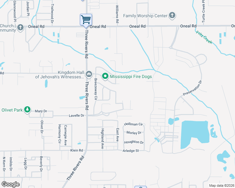 map of restaurants, bars, coffee shops, grocery stores, and more near 13398 Locust Hill Drive in Gulfport