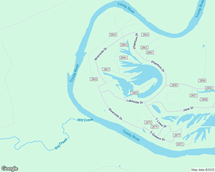 map of restaurants, bars, coffee shops, grocery stores, and more near CR-2868 County Road 2859 in Cleveland