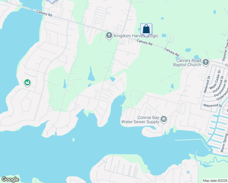 map of restaurants, bars, coffee shops, grocery stores, and more near 13549 Enchanted Cove Drive in Willis