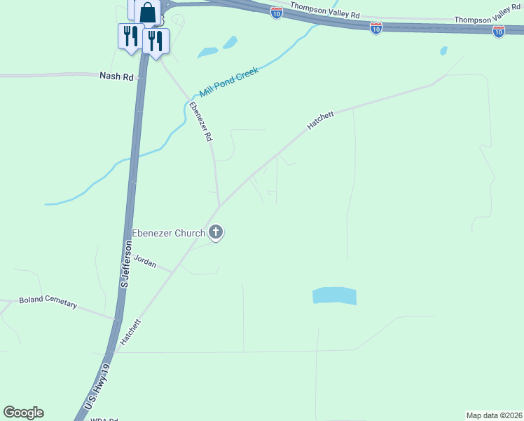 map of restaurants, bars, coffee shops, grocery stores, and more near 172 Sugar Shack Trail in Jefferson County