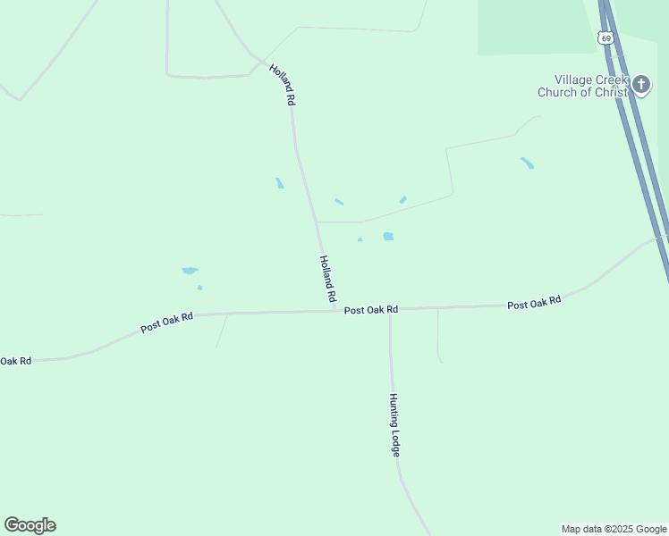 map of restaurants, bars, coffee shops, grocery stores, and more near 5830 Holland Road in Kountze