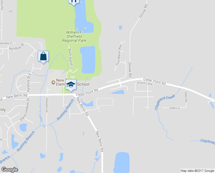map of restaurants, bars, coffee shops, grocery stores, and more near 3882 Cedar Point Road in Jacksonville