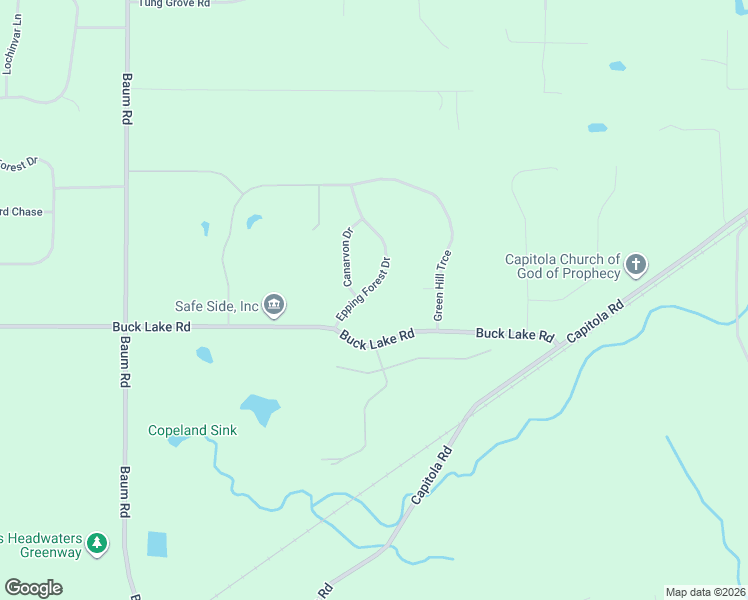 map of restaurants, bars, coffee shops, grocery stores, and more near 1017 Epping Forest Drive in Tallahassee
