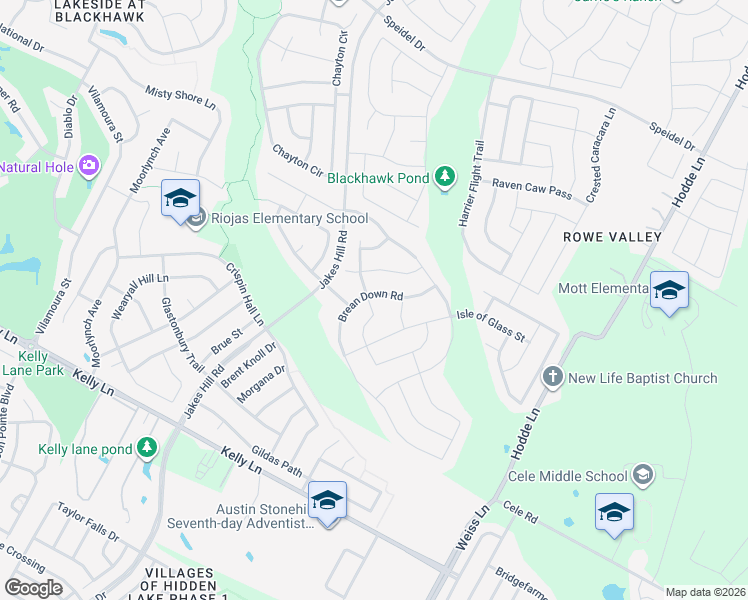map of restaurants, bars, coffee shops, grocery stores, and more near 3729 Brean Down Road in Pflugerville