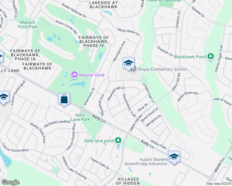 map of restaurants, bars, coffee shops, grocery stores, and more near 3304 Mendips Lane in Pflugerville