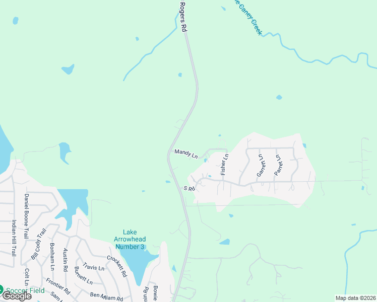 map of restaurants, bars, coffee shops, grocery stores, and more near 5516 Mandy Lane in Willis