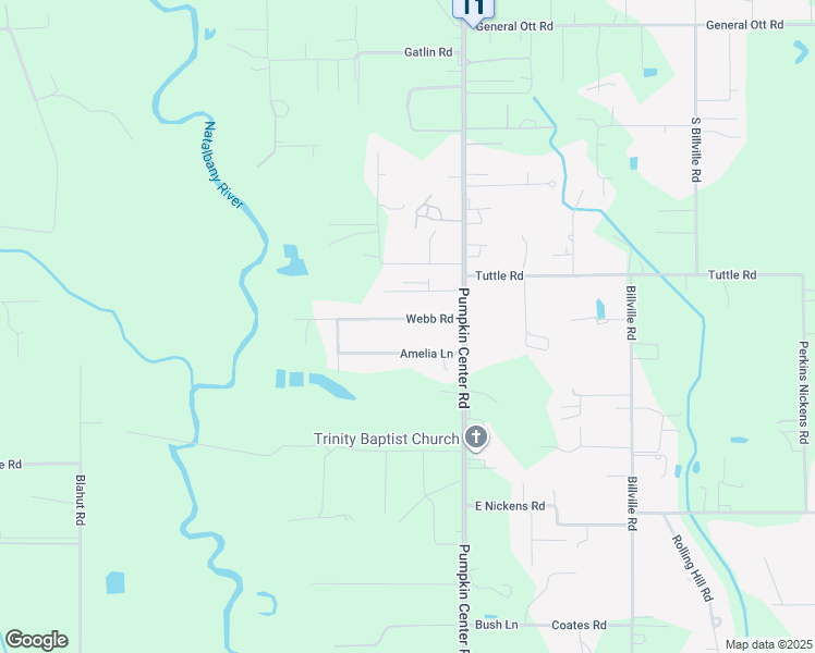 map of restaurants, bars, coffee shops, grocery stores, and more near 10224 Webb Road in Hammond