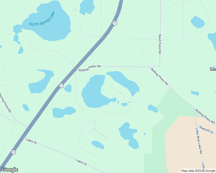 map of restaurants, bars, coffee shops, grocery stores, and more near 5208 Pine Ridge Drive in Chipley