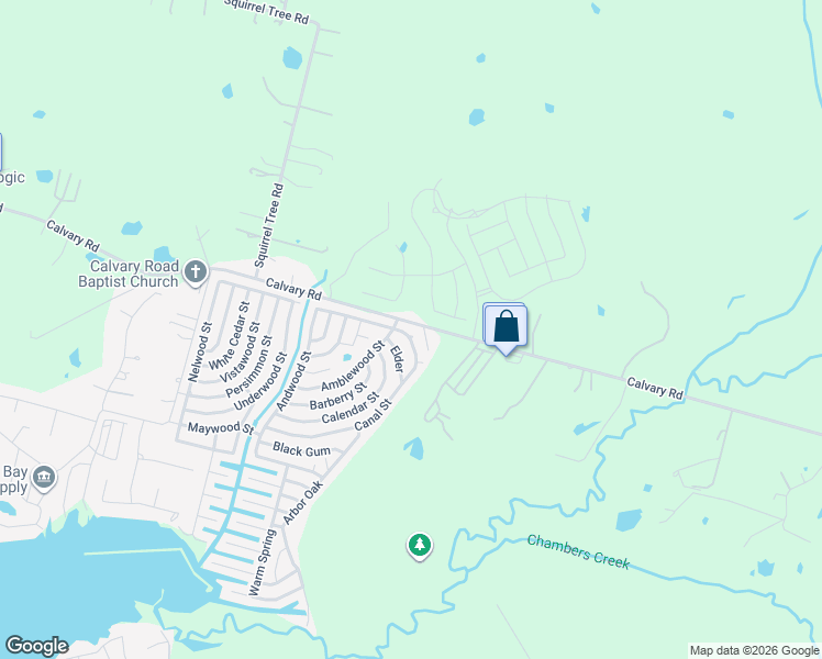 map of restaurants, bars, coffee shops, grocery stores, and more near 12086 Canal Street in Willis
