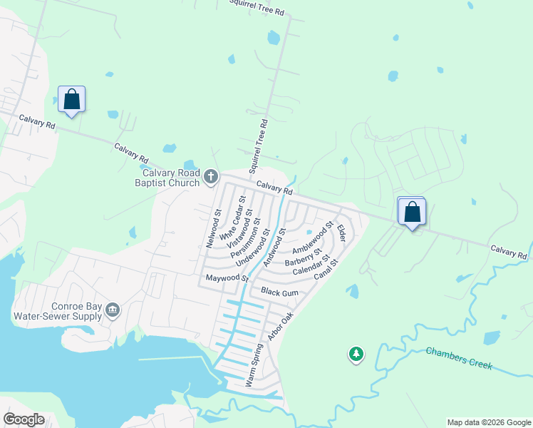 map of restaurants, bars, coffee shops, grocery stores, and more near 11474 Underwood Street in Willis