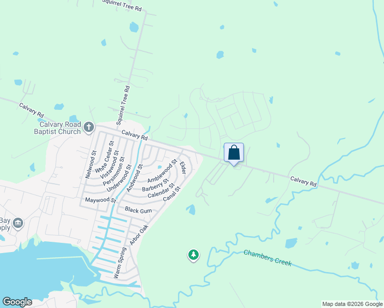 map of restaurants, bars, coffee shops, grocery stores, and more near 12086 Canal Street in Willis