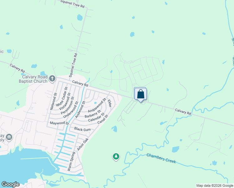map of restaurants, bars, coffee shops, grocery stores, and more near 11897 Calvary Road in Willis