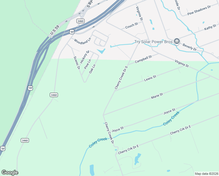 map of restaurants, bars, coffee shops, grocery stores, and more near 1360 Cherry Creek Drive in Shepherd
