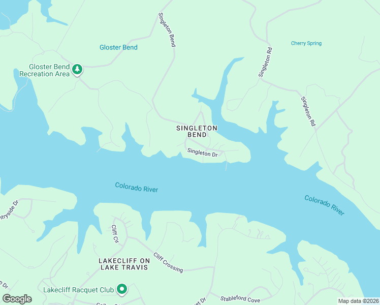 map of restaurants, bars, coffee shops, grocery stores, and more near 25627 Singleton Road in Marble Falls